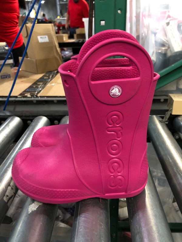 Photo 1 of *USED - SEE NOTES* Crocs Rain Boots for Kids, Pink, Size 11