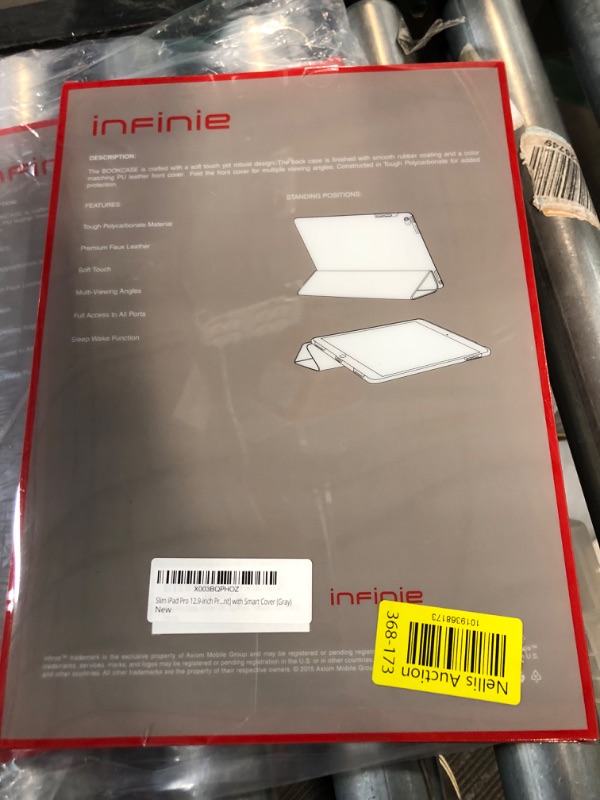 Photo 2 of Infinie slim iPad pro 12.9 inch case, Gray 