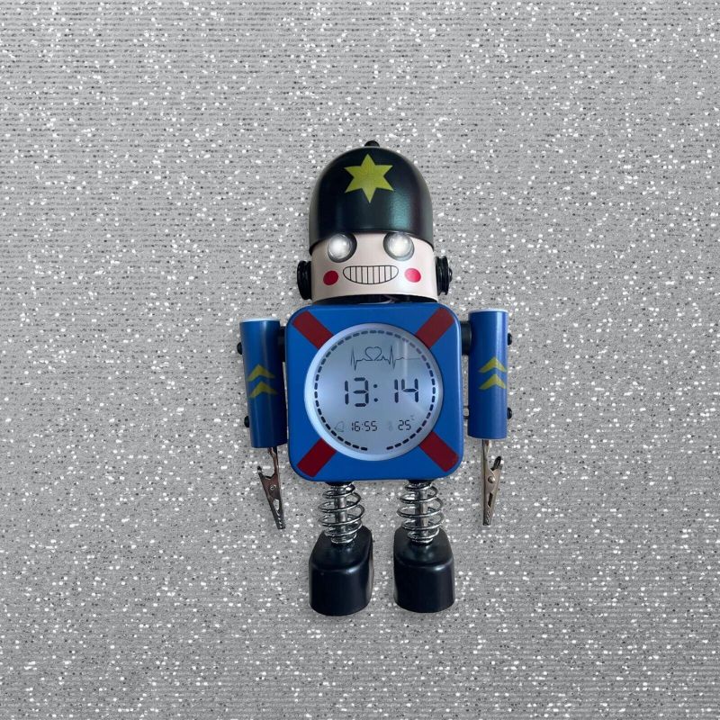 Photo 1 of Diskary Toy Soldier Blue Alarm Clock with Bell