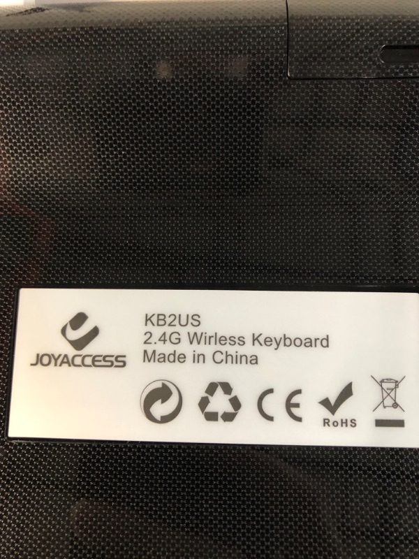 Photo 5 of J JOYACCESS Wireless Keyboard and Mouse, 2.4G Ergonomic - Black Grey