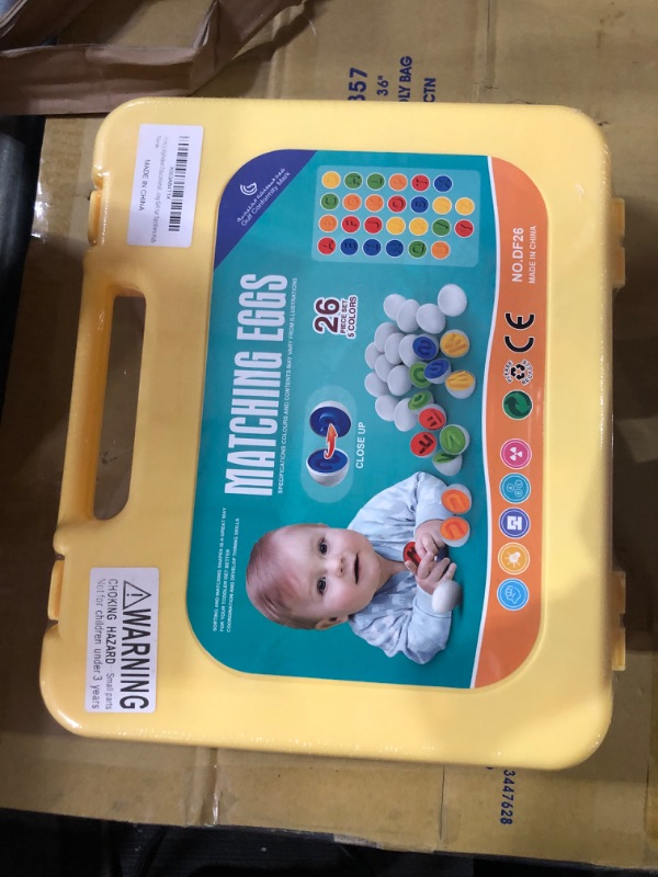 Photo 2 of BRAND NEW FACTORY SEALED 
Coogam Letters Matching Eggs 26PCS ABC Alphabet Color Recoginition Sorter Puzzle