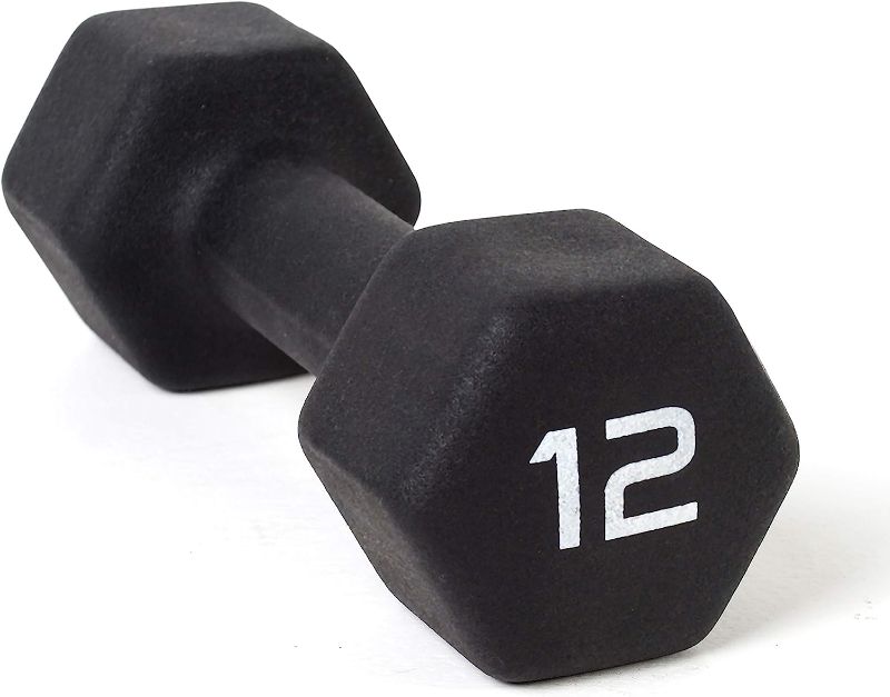 Photo 1 of 1-12lb Hand Weight Neoprene Coated Dumbbell for Home Gym Equipment Workouts Strength Training Free Weights