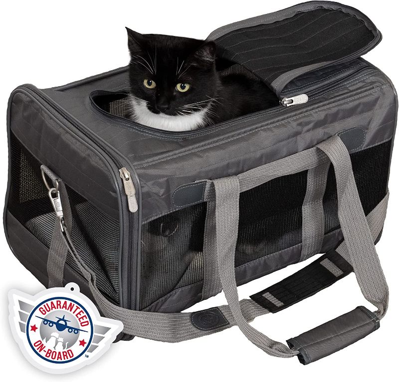 Photo 1 of 
Sherpa Original Deluxe Travel Pet Carrier, Airline Approved - Charcoal Gray, Large