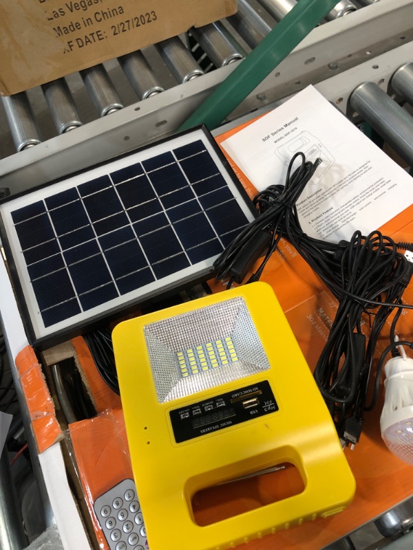 Photo 2 of ***PARTS ONLY NOT FUNCTIONAL***Solar Generator with Panels Included,yellow
