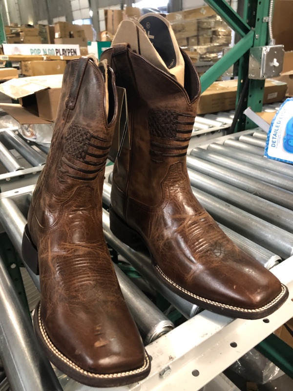 Photo 2 of *LIKE NEW* ARIAT Men's Circuit Patriot Western Boot SIZE 14 Weathered Tan