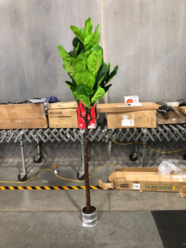 Photo 6 of ***DAMAGED - SEE NOTES***
SOGUYI Artificial Fiddle Leaf Fig Tree 7 Feet Tall