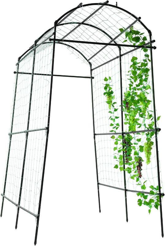 Photo 1 of **SEE NOTES** Garden Arch Trellis for Climbing Plants Outdoor - Black