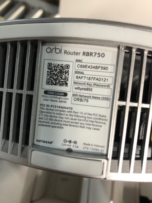 Photo 1 of NETGEAR Orbi WiFi 6 System AX4200 RBK-753S S Router 7+ ROOMS