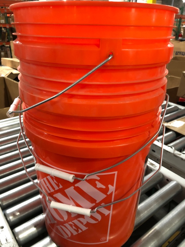 Photo 1 of (3x) Home Depot 5 Gallon Buckets