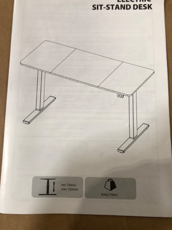 Photo 6 of **SEE NOTES** 55 in. Black Wood Electric Standing Desk