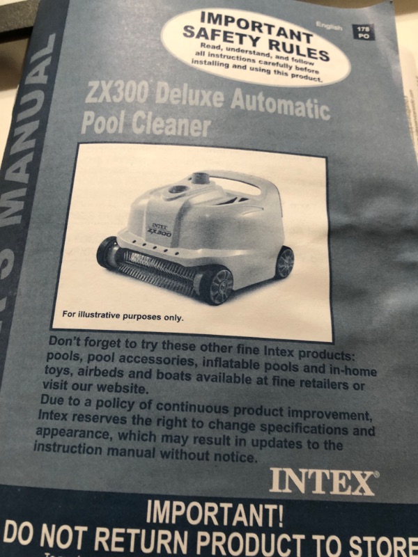 Photo 4 of **item not functional**sold for parts**
Intex 28005E 700 Gal per Hour Automatic Pool Cleaner Robot Vacuum w/