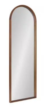 Photo 1 of ***WOOD FRAME CHIPPED - SEE PHOTOS***
Valenti 15.75 in. W x 47.00 in. H Wood Walnut Brown Arch Framed Decorative Mirror