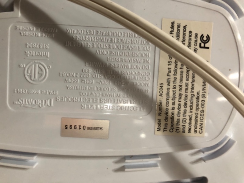 Photo 3 of ***UNTESTED - SEE NOTES***
Dr. Brown’s Deluxe Electric Sterilizer for Baby Bottles