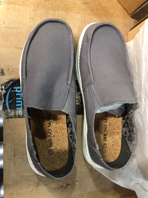 Photo 4 of BRUNO MARC Women’s Slip-on Canvas Loafers SBLS226W GREY Size 7.5