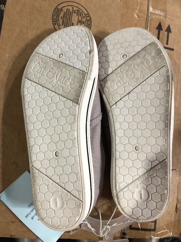 Photo 3 of *Used/Dirty* Kids' Blaine Slip-On Apparel Sneakers - Cat & Jack™ Grey, Size 1