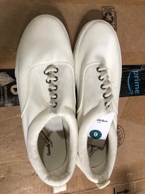 Photo 3 of *Used/Dirty* Men's Brady Sneakers - Goodfellow & Co Cream 9, Ivory