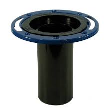 Photo 1 of 7 in. O.D. ABS Closet (Toilet) Flange with 6 in. Long Barrel and Metal Adjustable Ring, Fits Inside 3 in. Sch. 40 Pipe