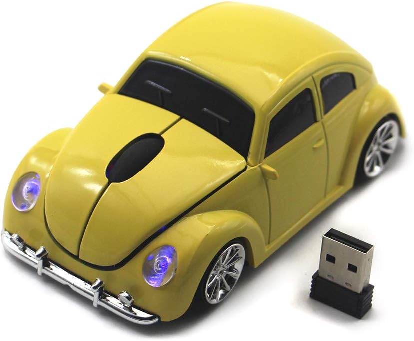 Photo 1 of MISSING USB RECEIVER***
Ai5G Car Mouse Wireless Mouse Laptop Desktop Computer Mice with 2.4GHz USB Receiver LED Headlight (Yellow)