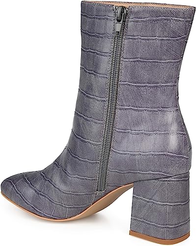 Photo 1 of Brinley Co. Womens Croc Print Heeled Bootie SIZE 9