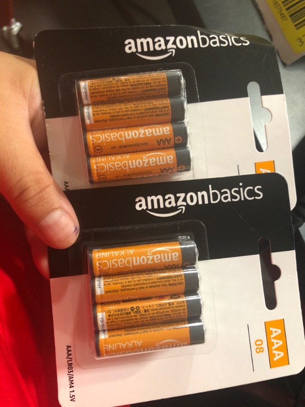 Photo 2 of Amazon Basics 8 Pack AAA High-Performance Alkaline Batteries, BUNDLE OF 2***