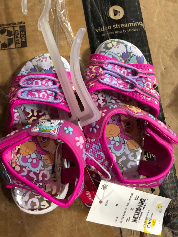 Photo 2 of Toddler Girls' Nickelodeon PAW Patrol Adventure Ankle Strap Sandals - Pink 8
