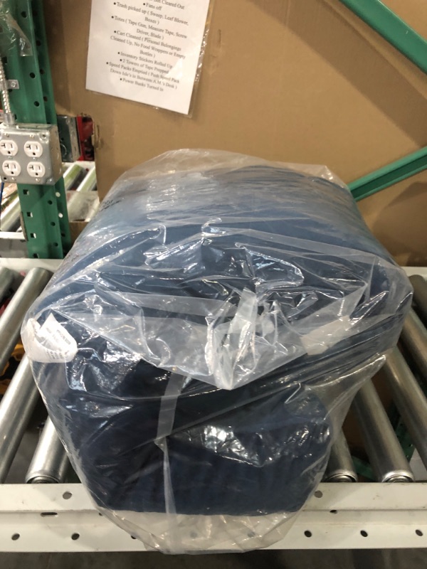 Photo 1 of LINENSPA Reading Pillow with Shredded Memory Foam- Back Pillow for Sitting in Bed, Reading, Gaming, Watching TV – Bed Chair Pillow with Arms Navy Standard