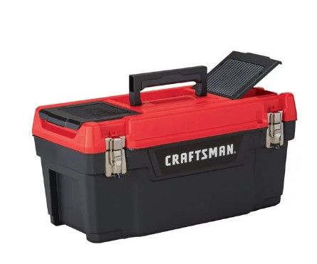 Photo 1 of *LIKE NEW*Craftsman 20 in. Plastic Tool Box 9.7 in. W x 9.75 in. H Black/Red