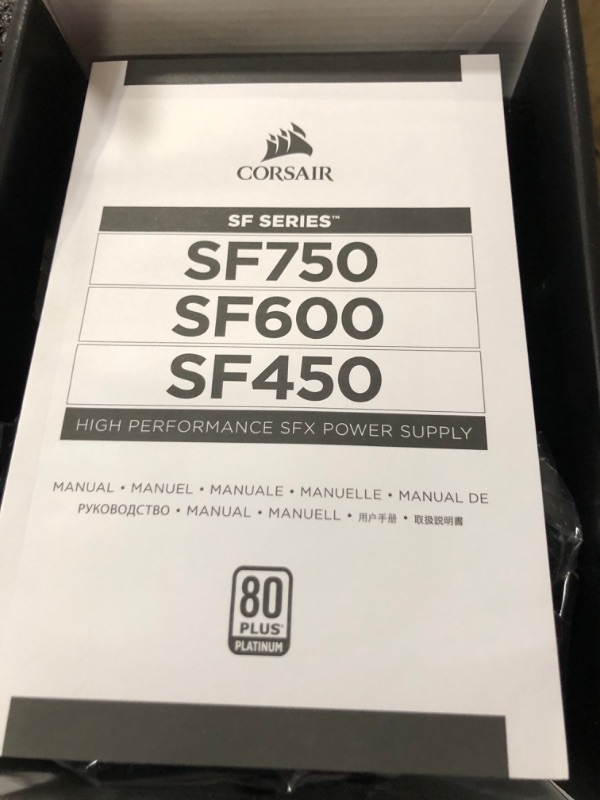 Photo 4 of Corsair SF Series, SF750, 750 Watt, SFX, 80+ Platinum Certified, Fully Modular Power Supply (CP-9020186-NA) 750 Watts Power Supply