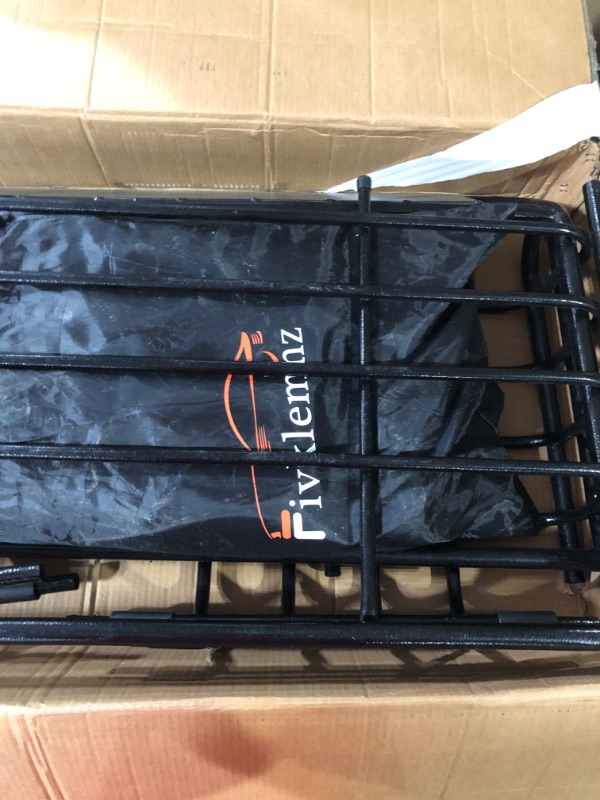 Photo 2 of Roof Rack Basket 51" X 36" X 5" Universal 250LB Heavy Duty Rooftop Cargo Carrier, 15 Cubic Feet Waterproof Rooftop Cargo Carrier Bag