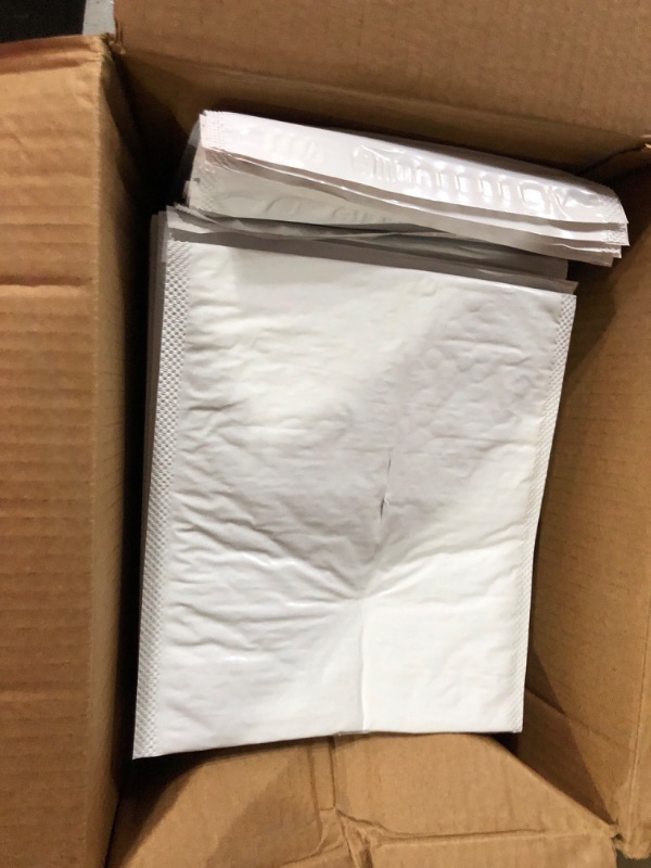 Photo 4 of UCGOU Bubble Mailers 4x8 Inch White 50 Pack Poly Padded Envelopes Small Business Mailing Packages Opaque Self Seal