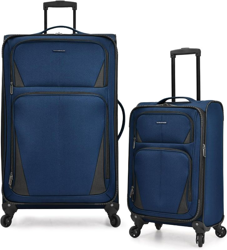 Photo 1 of **SEE NOTES**
U.S. Traveler Aviron Bay Expandable Softside Spinner Wheels, Navy, 2 Piece Luggage