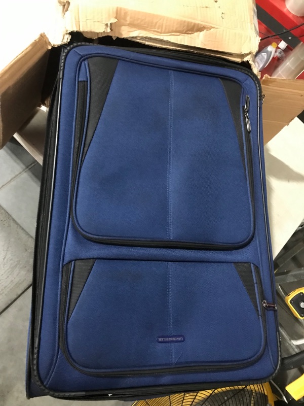 Photo 3 of **SEE NOTES**
U.S. Traveler Aviron Bay Expandable Softside Spinner Wheels, Navy, 2 Piece Luggage