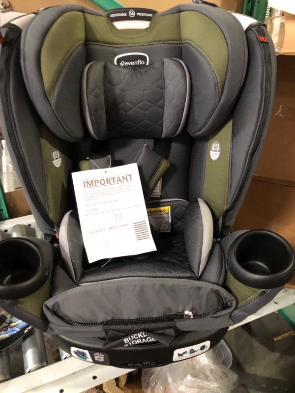 Photo 4 of Evenflo Revolve Extend Rockland Convertible Car Seat Revolve Extend Quick Clean Cover Rockland Green