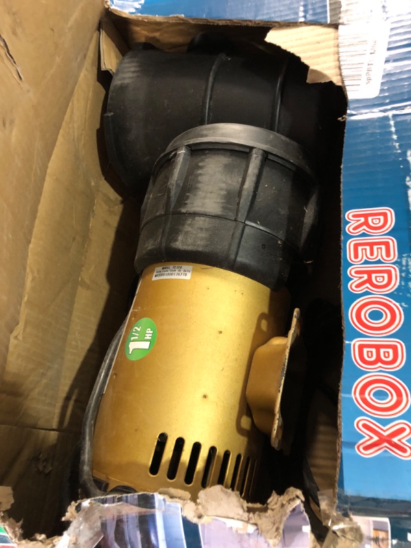 Photo 2 of (FOR PARTS ONLY) XtremepowerUS 75113 Pump Pool ABOVEGROUND 1.5HP 2SPEED Energy Saving, Black