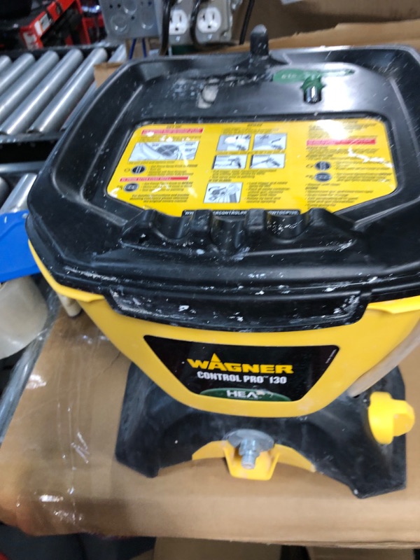 Photo 1 of * item turns on * unable to test further *
Wagner 0580678 Control Pro 130 Power Tank Paint Sprayer, High Efficiency Airless with Low Overspray