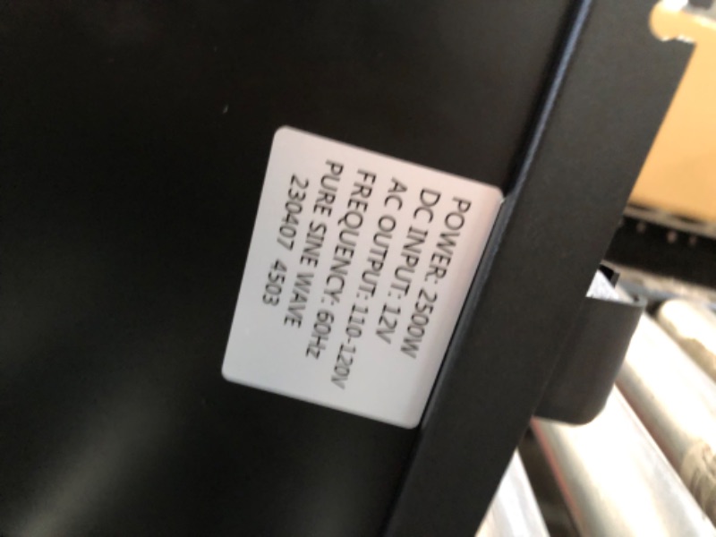 Photo 1 of VEVOR Pure Sine Wave Inverter, 2500 Watt Power Inverter, for RV Truck Car Solar System Travel Camping