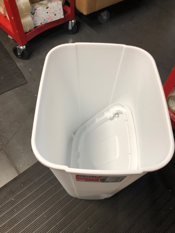 Photo 2 of 53-qt. Touch Lid Wastebasket [Set of 4] Color: White