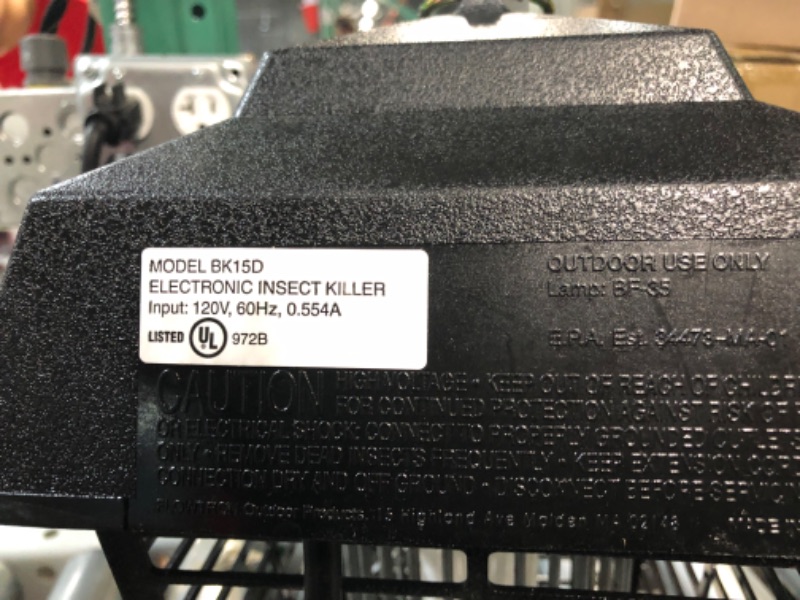 Photo 3 of *PREV USED*Flowtron Bk-15D Electric Insect Killer, Black