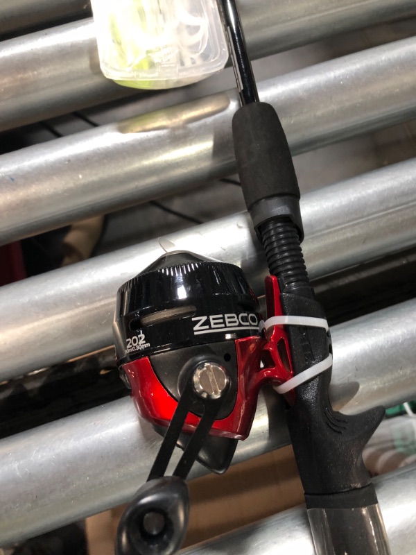 Photo 4 of Zebco 202 Spincast Reel and Fishing Rod Combo,