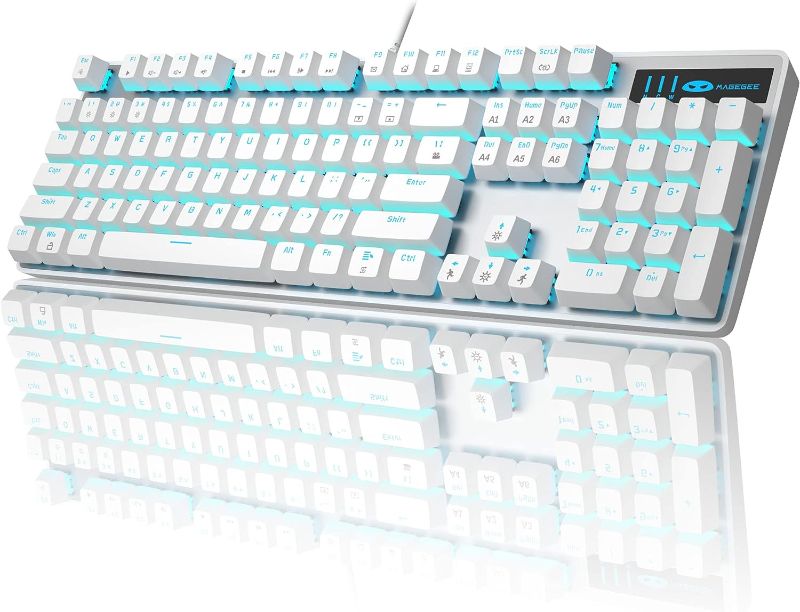 Photo 1 of MageGee Mechanical Gaming Keyboard, Wired USB Adjustable 