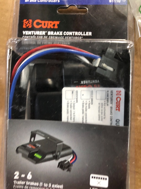 Photo 2 of CURT 51110 Venturer Electric Trailer Brake Controller, Time-Delay, Black