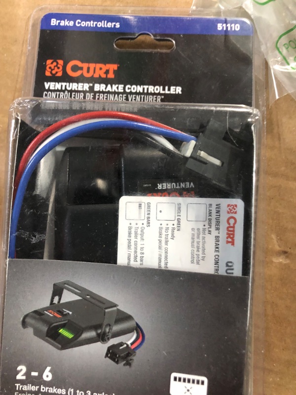 Photo 4 of CURT 51110 Venturer Electric Trailer Brake Controller, Time-Delay, Black