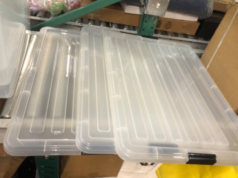 Photo 4 of *MINOR DAMAGE*IRIS USA 144 Qt./36 Gal. Plastic Storage Container Bin , 3 pack -144 Qt.