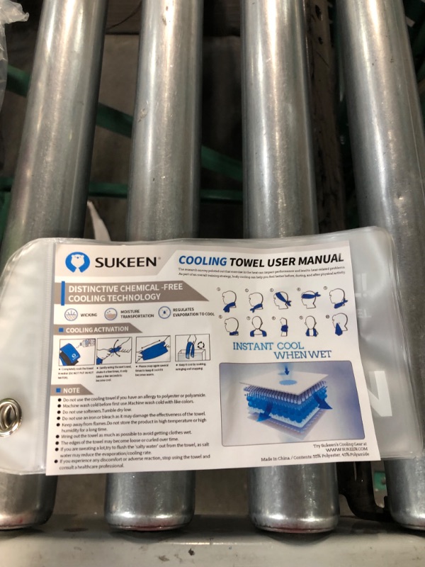 Photo 1 of [4 Pack] Cooling Towel (40"x12")