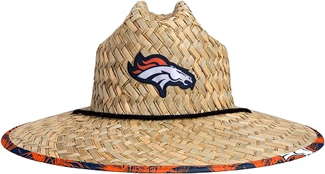 Photo 1 of **DAMAGED SEE PICTURES** foco Men's NFL Team Logo Floral Lifeguard Beach Straw Sun Hat