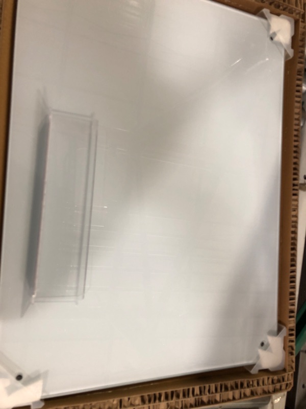 Photo 1 of Glass Magnetic Dry Erase Board, 24''x18'' Large White