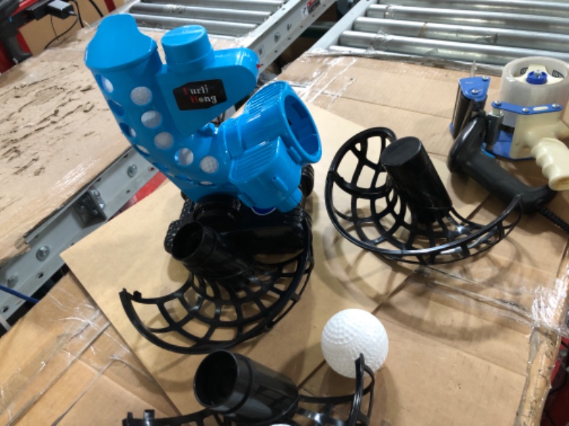 Photo 1 of Furlihong 380BH Baseball Pitching Machine, Battery Powered, Angle Adjustable, Comes with Bat and One Dozen Training Balls, for Kids and Beginner