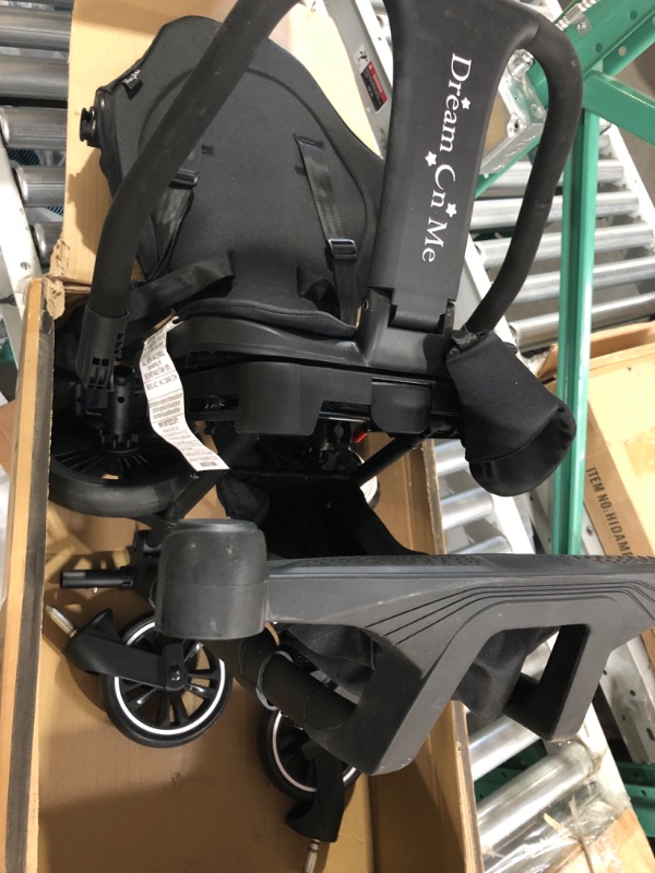 Photo 3 of Dream On Me Drift Rider Baby Stroller in Black, Lightweight Stroller with Compact Fold, Sturdy Design, 360 Degree Angle Rotation Travel Stroller Black Stroller