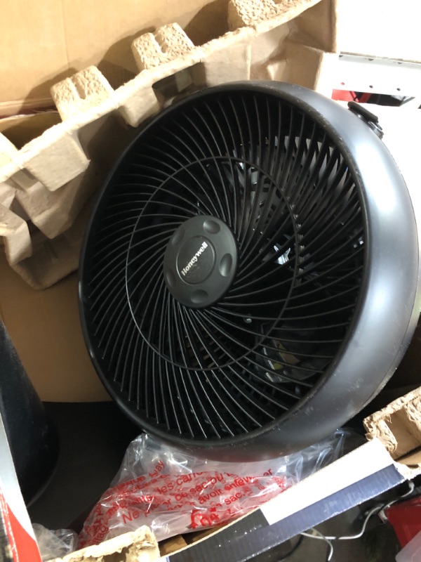 Photo 2 of **DAMAGED**12 in. 3 Speed Whole Room Circulator Floor Fan