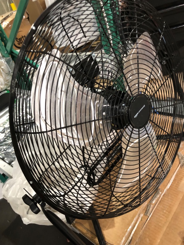 Photo 2 of ***FOR PARTS ONLY*** 
AmazonCommercial 20" High Velocity Industrial Fan, Black,`